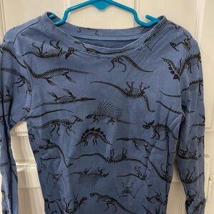 Baby Gap Toddler boy size 6 organic cotton dinosaur pajama top